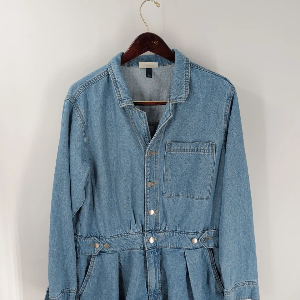 Mameluco Denim Universal Hilo Ajustable Manga Larga Lavado Medio Azul Talla 16 Foto 2 de 4