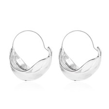Silver Earrings Chunky Basket Fulani Earrings...