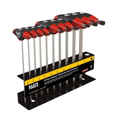 10-Piece T-Handle Hex Key Set, SAE Allen Wrench Set with 6-Inch
