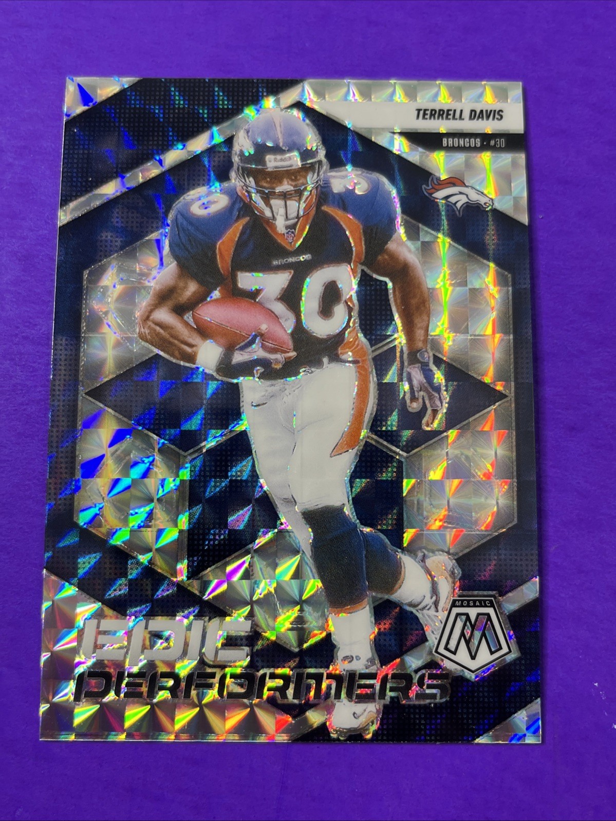 2025 Panini Mosaic - Epic Performers Terrell Davis #17 Mosaic Prizm