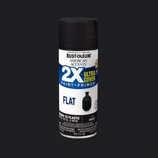 Flat Black Spray Paint Ultra Cover 2x 12 Oz For Home Automotive Projects