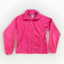 Columbia Sportswear Pink Fleece Jacket Size Youth XL 18-20 Fleece Lined