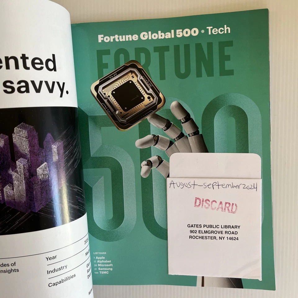 Fortune Magazine Aug / Sept 2024 - Global 500; The World's Largest Co. Ex-Lib - Image 4 of 4