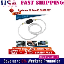 Fit Gas Gasoline Petrol Siphon Hand Pump Portable Manual Car Fuel Transfer Pump!