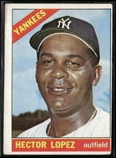 1966 Topps Hector Lopez Card #177 ~ VG ~