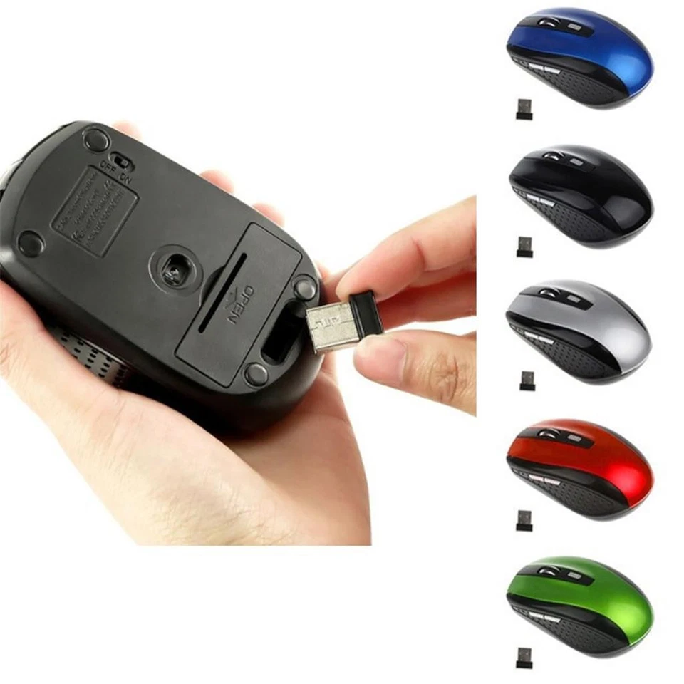 1800DPI Optical Mouse USB Receiver Laptop - Image 4 of 4