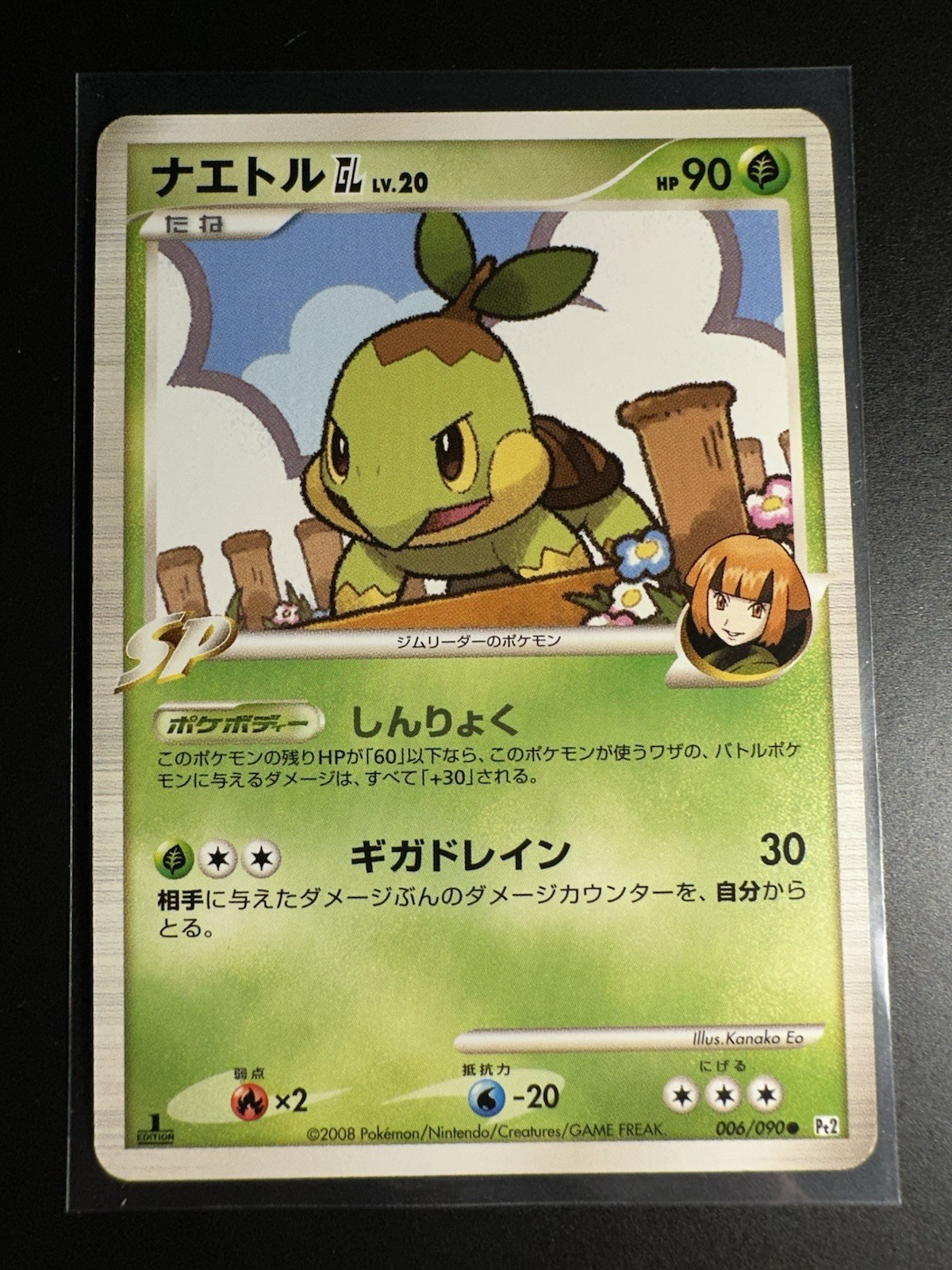 2008 Turtwig GL 006/090 Bonds End of Time Pt2 Japanese Pokemon Card Near Mint