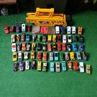 VTG LOT OF 65 HOT WHEELS CARS & CASE  70S, 80S &90S IUC READ DESCRIPTION