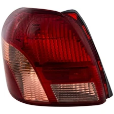Halogen Tail Light For 2000-2002 Toyota Echo Left Clear & Red Lens w/ Bulb(s)