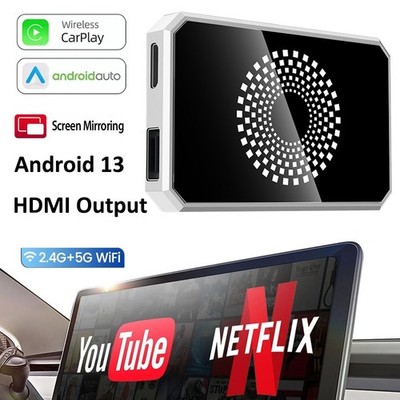 5 IN 1 CarPlay AI Box Android Auto Adapter Android 13 Mirror Screen HDMI 4K Port