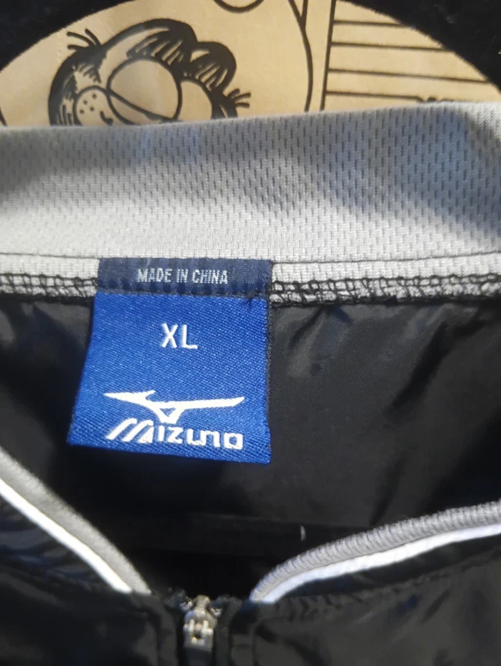 Cortavientos Mizuno Teamwear Béisbol Golf 1/4 Cremallera Para Hombre Talla XL Negro y Gris Foto 3 de 4