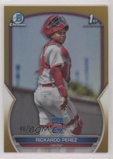 2023 Bowman Chrome Prospects Gold Refractor 46/50 Rickardo Perez #BCP-27 0b5f