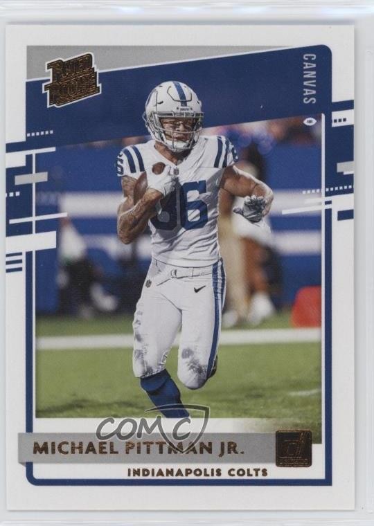 2020 Panini Donruss Rated Rookie Canvas Michael Pittman Jr #322 Rookie RC 1i5t