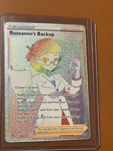Roseanne's Backup (Secret) Secret Rare SWSH09: Brilliant Stars 180/172 NM