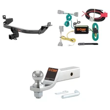 CURT Trailer Hitch Tow Package With 2in Receiver, Wiring, 45295 Ball Mount-13172