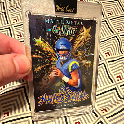 Wild Card 2026 Matte Metal Graffiti Matthew Stafford gold 3/3