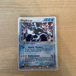 EX Dragon Pokemon Card Holo Kingdra ex 92/97 Rare E-Card, E-Reader Series LP