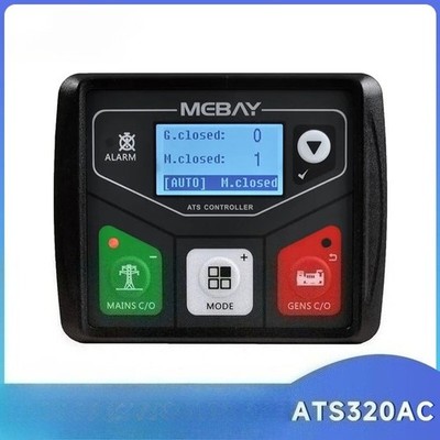 Mebay ATS320AC Generator ATS Controller Panel Automatic Transfer Switch With USB