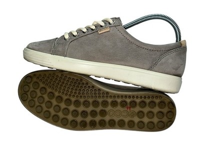 Women's ECCO Soft 7 Nubuck Sneaker Size 7 Grey 43000302375