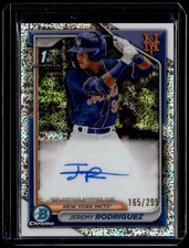 2024 Bowman Chrome Jeremy Rodriguez Prospect Autographs Speckle Refractors /299
