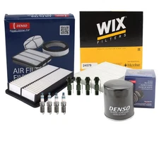 Denso Tune Up Kit NGK 4 Spark Plugs & Boots Kit for Mazda CX-7 2.3 L4 Turbo Auto