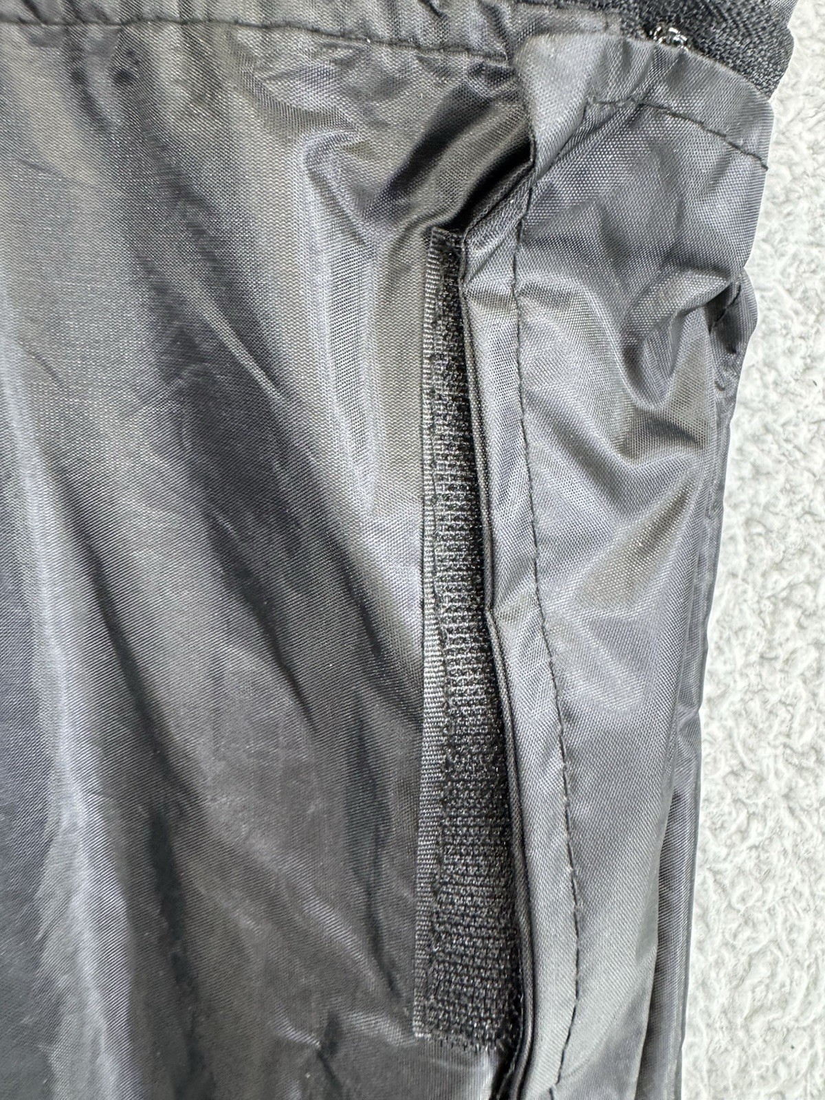 Sliders Black Polyester Zip Light Jacket/Pants Me… - image 14