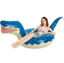 Jasonwell Inflatable Dinosaur Pool Float Tube for Boys Girls Adults 93''