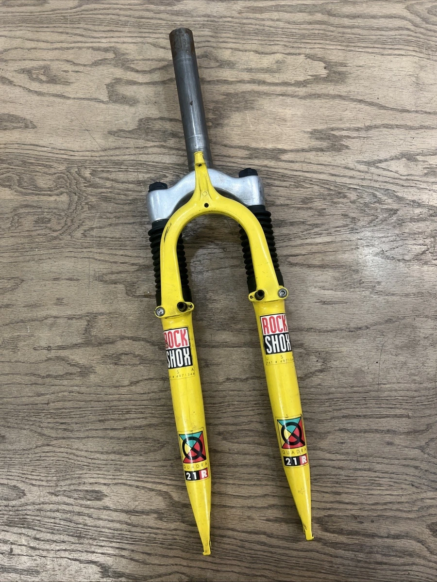 Rock Shox Quadra 21 R 26” Inch Fork QR 1-1/8” Yellow | eBay