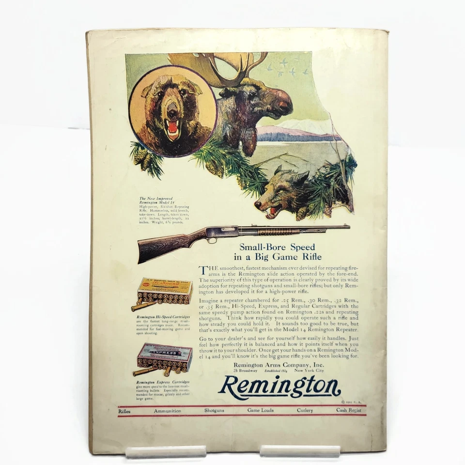 Antique August 1925 Hunting and Fishing Magazine • Illustrated Outdoors Ad Book - Image 2 of 4