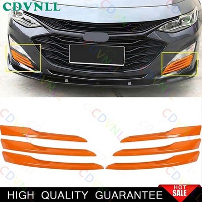 For Chevy Malibu 2016-2025 Bright Orange Front Fog Light Lamp Bumper Covrs Strip