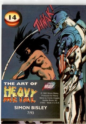1995 The art of Heavy Metal Simon Bisley #14 | eBay