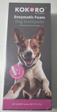 Kokoro Enzymatic Foam Dog Toothpaste  Toothbrush 3.4oz New Sealed