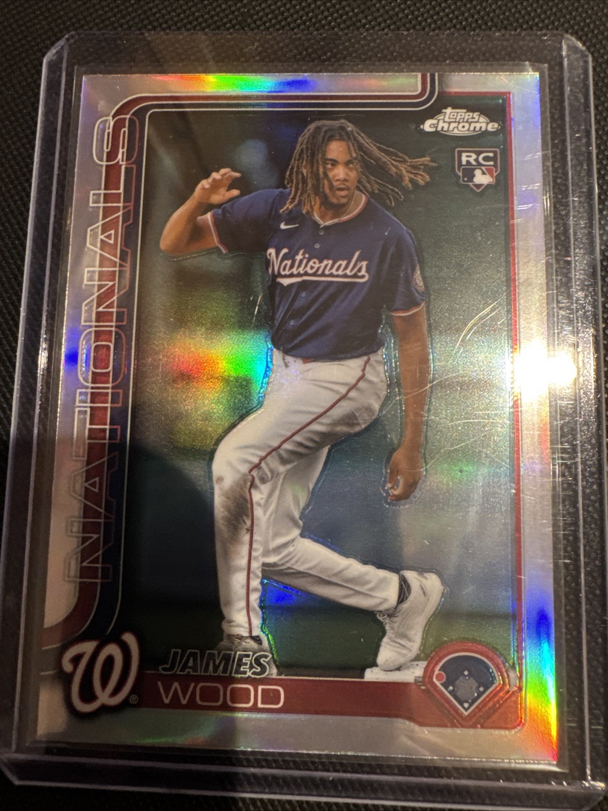2025 Topps Chrome - James Wood #132 Washington Nationals - RC Image Variation