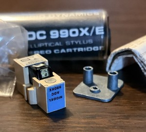 ADC 990XE Cartridge Elliptical Beige Blue Black (no needle comes with paperwork)