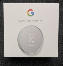 Google Nest Learning Thermostat White, Programmable Room Temperature