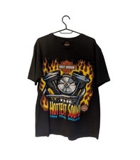 vintage 1996 harley davidson “hottest sound on the road” t-shirt – xl – black