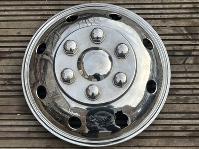 x1 LKW 7,5 Tonnen 17,5'' Chrom gewölbte Radzierblende Radkappe einzeln