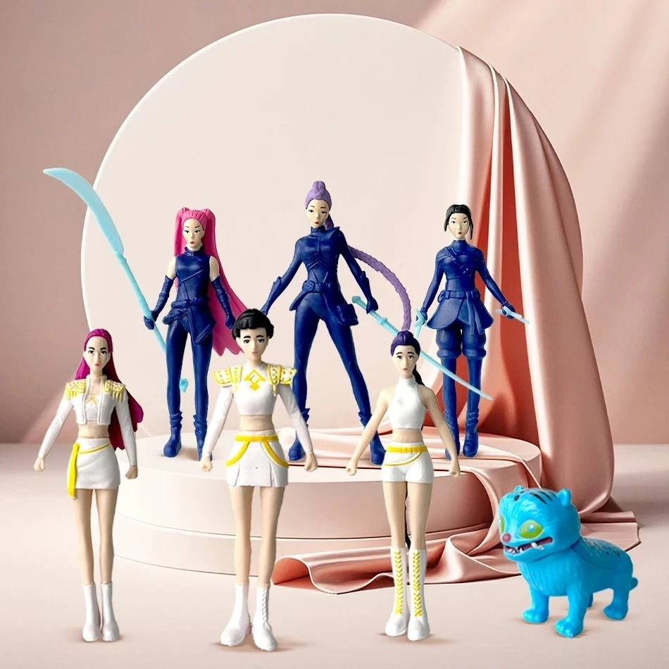 Mini Anime Style Action Figure Dolls Set - 12 PCS PVC Toy for Display & Play