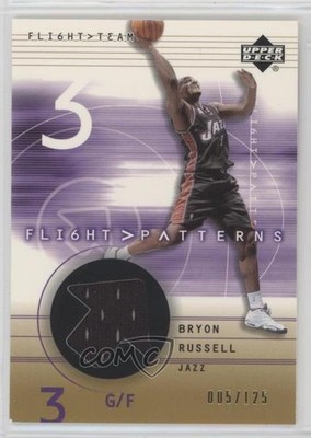 2001-02 Upper Deck Flight Team Patterns Gold 5/125 Bryon Russell #BR 09wc