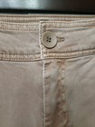 OAT NY Beige Wide Leg Pants Women’s Sz 2x26 (29"Measured) Sanded Cotton Raw Hem — photo 3