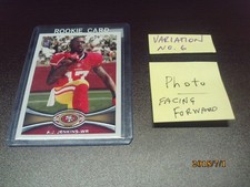 2012 Topps HTF Variation Facing Forward A.J. Jenkins 49ers #112 Rookie Card