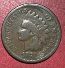 1874 US Indian Head Cent! Good! Lower Mintage! Old US Coin!