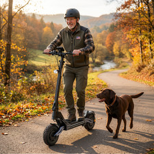 4000W Dual Motor Electric Scooter 45 MPH 60V Adults 42 Miles 11" Off-Road