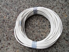 22 metres  2 core 0.5mm2 cable wire. Brown blue cores. Oval white flexible flex 0.69 per metre