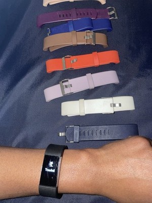Fitbit Charge 2 Fitness Tracker Wristband With Various Band Colors