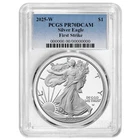 2025-W Proof $1 American Silver Eagle PCGS PR70DCAM FS Blue Label