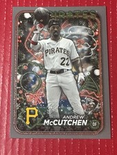 2024 Topps Holiday Silver Glitter Andrew McCutchen Pittsburgh Pirates SP #H176