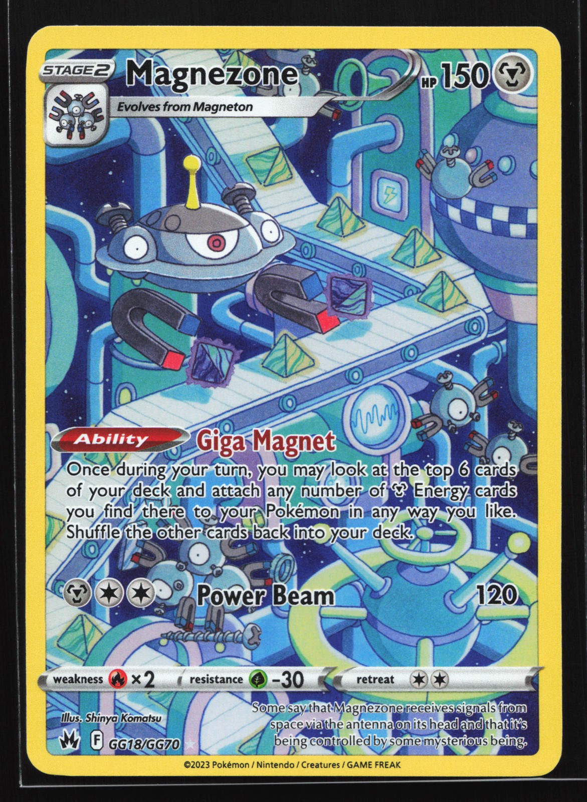 Magnezone GG18/GG70 SWSH: Crown Zenith: Galarian Gallery Ultra Rare Pokemon Card
