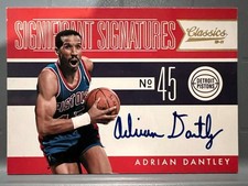 Rare Early Handwritten 99 Limited Auto 2011 Panini Classics Adrian Dantley NB