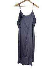 Reformation 100 Percent Silk Dress High Low Powder Blue Whimsy Siren XS GUC